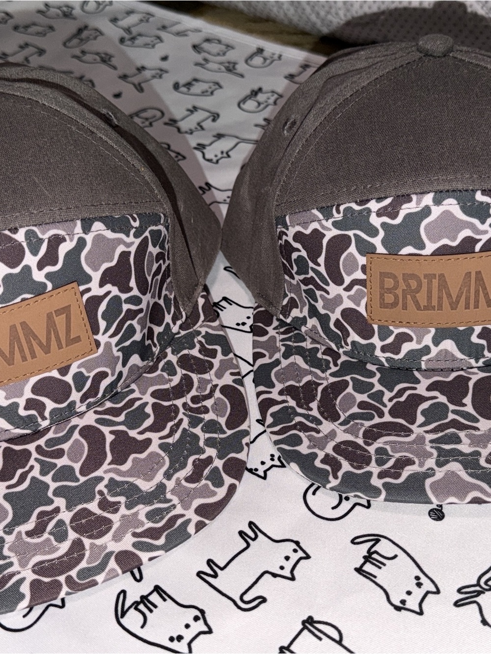 Brimmz Camouflage Snapback Hat - Gray